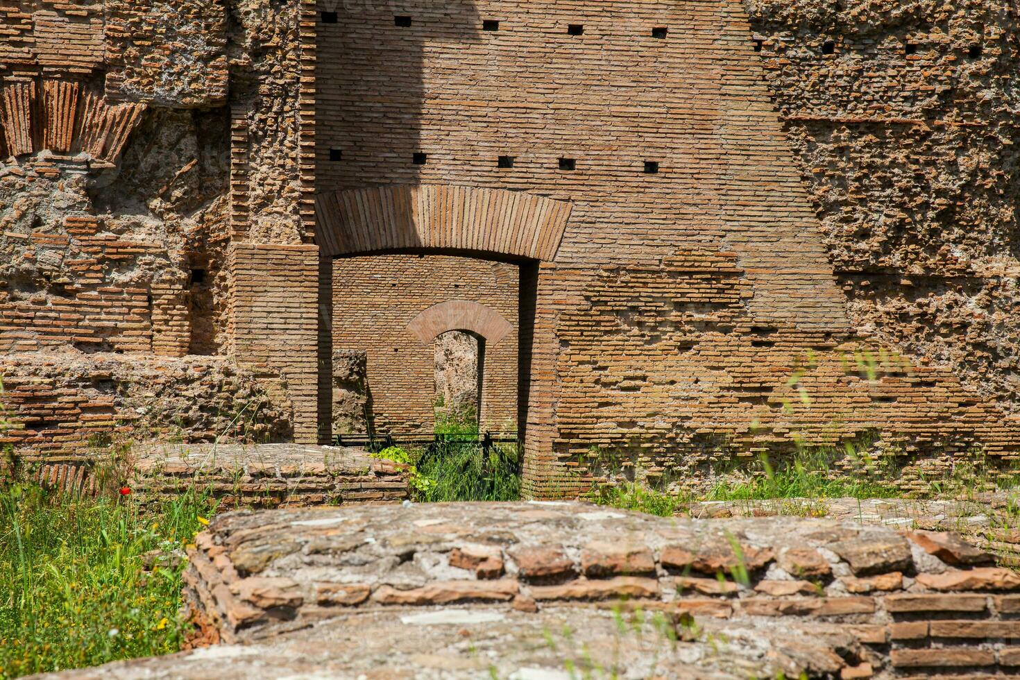 ruínas do a Palácio do septimius Severus ou domus severiana em a palatina Colina foto