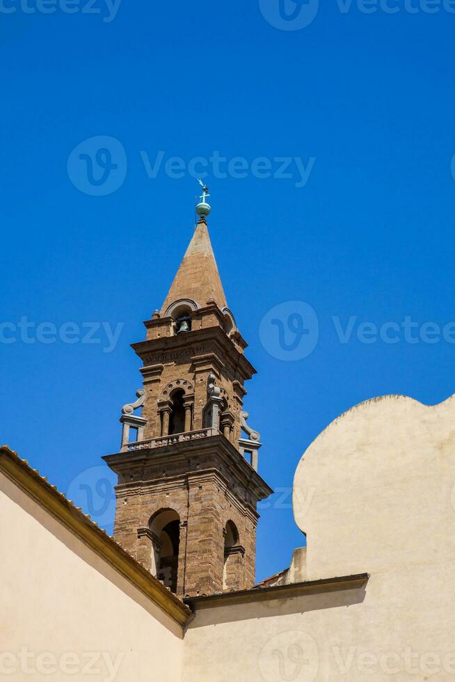 basílica do a piedosos espírito construído em 1487 às a oltrarno trimestre dentro Florença foto