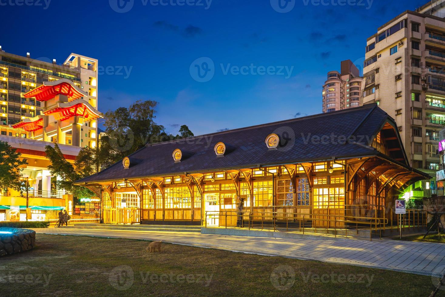 antiga estação ferroviária de xinbeitou em taipei, taiwan foto