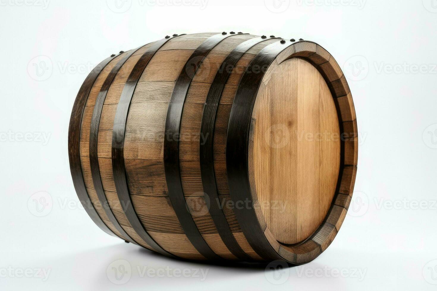tradicional de madeira barril bebida. gerar ai foto