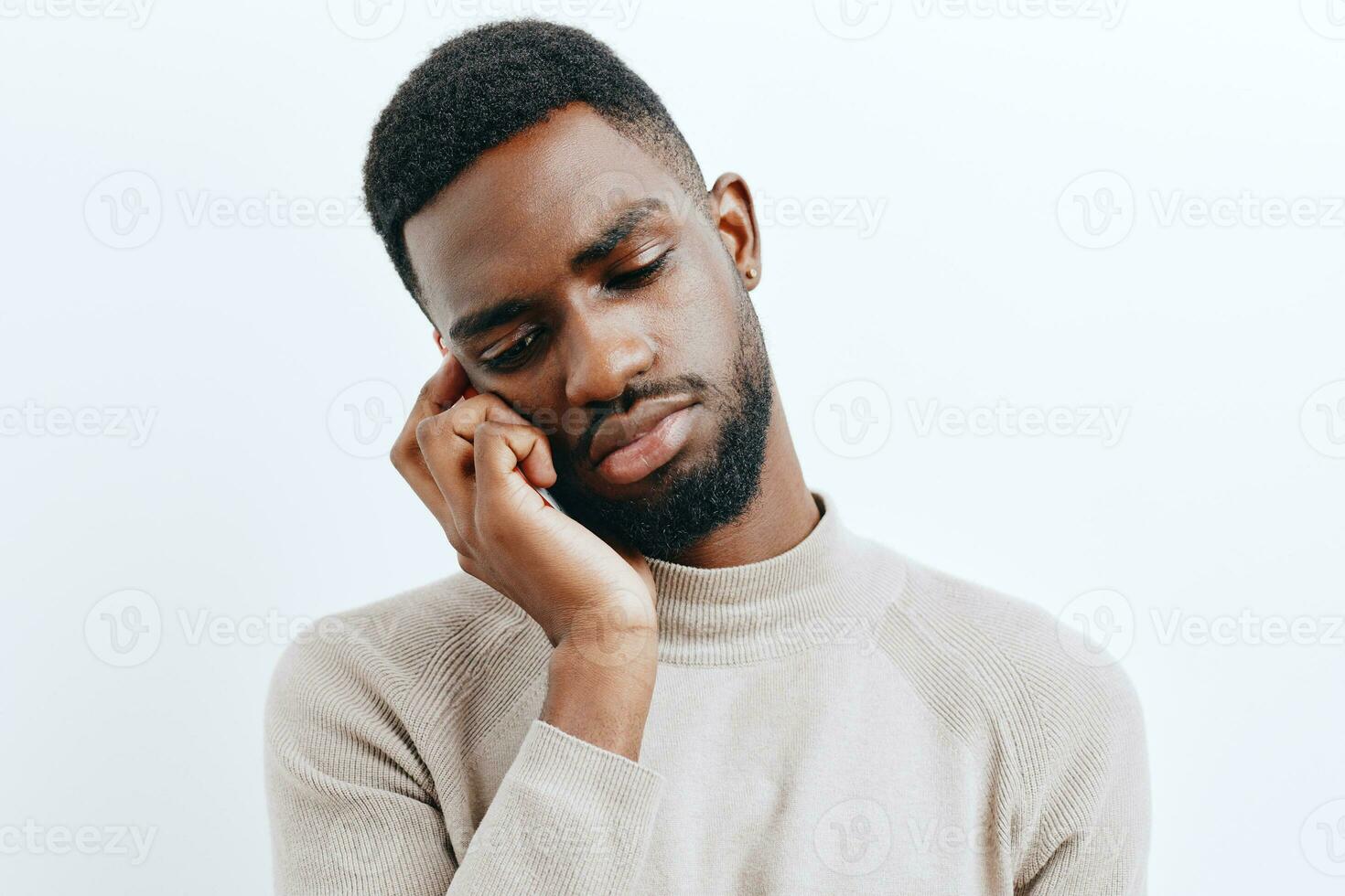 homem mão homem de negocios jovem Móvel Preto feliz tecnologia telefone sorrir africano foto