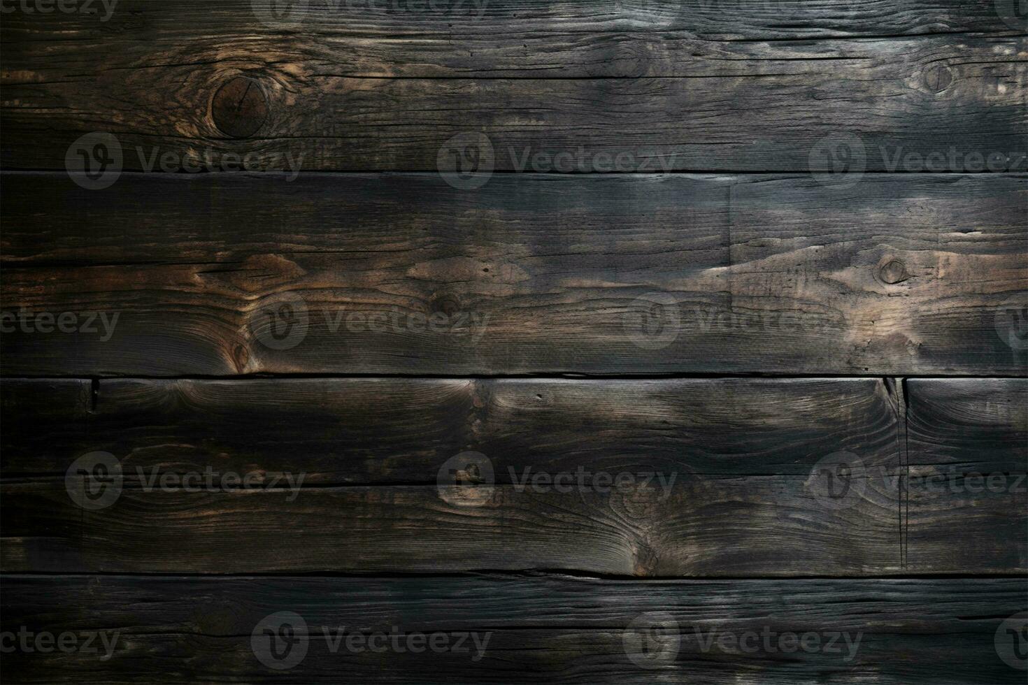 grunge Sombrio velho madeira textura fundo ai gerado foto