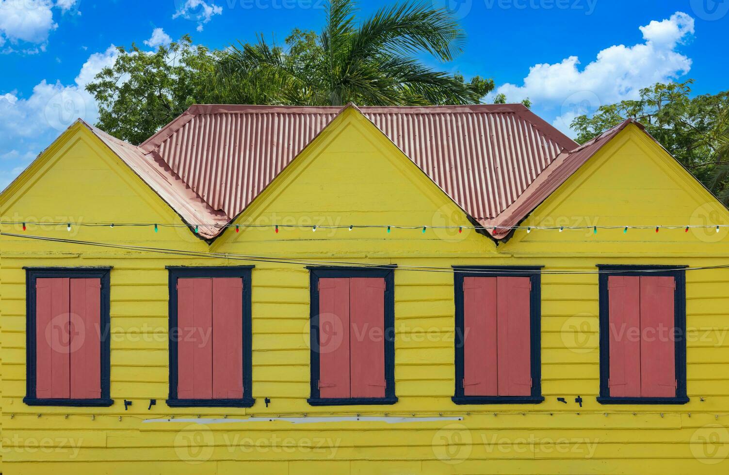 velho Cidade histórico ruas do redcliffe cais dentro santo johns em Antígua e barbuda foto