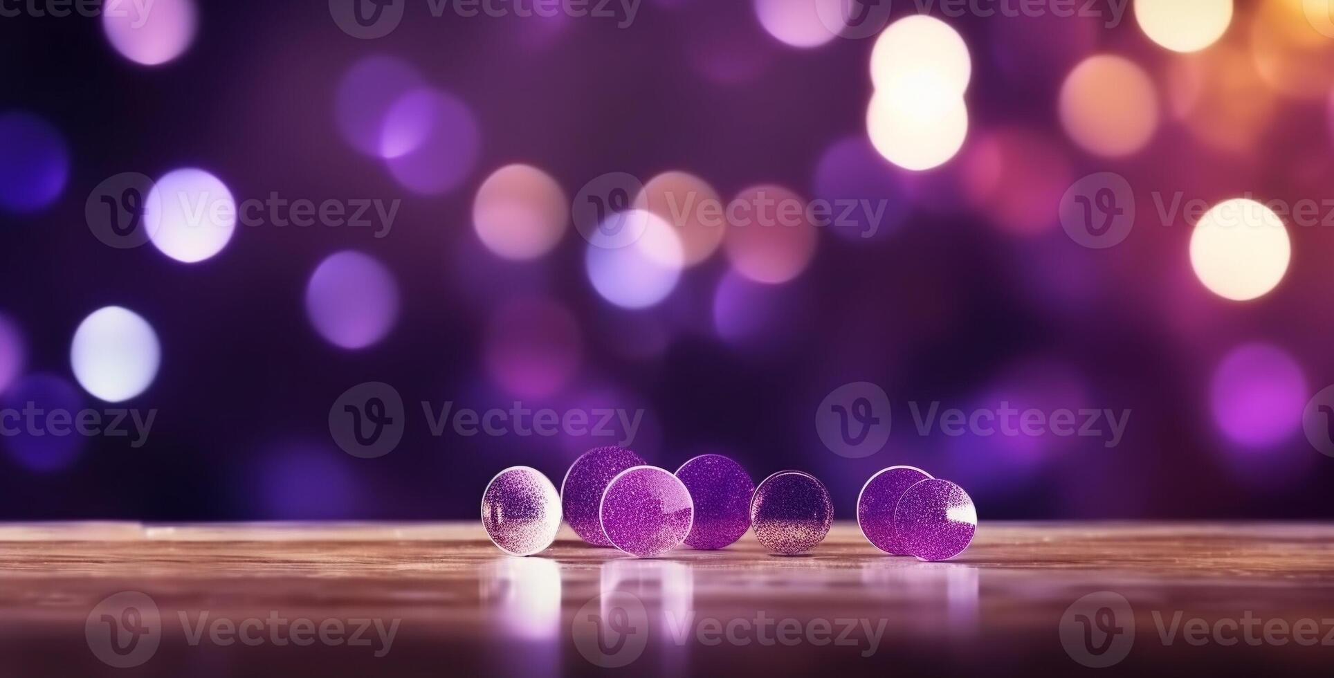 roxa bokeh fundo imagem em esvaziar espaço para texto. generativo ai. foto