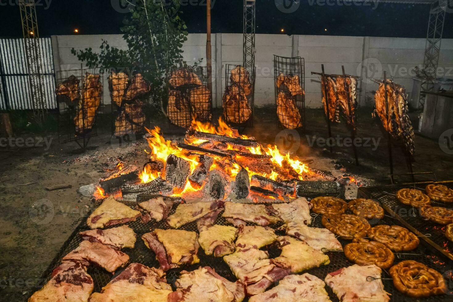 vaca costelas churrasco, tradicional Argentino cozinha foto