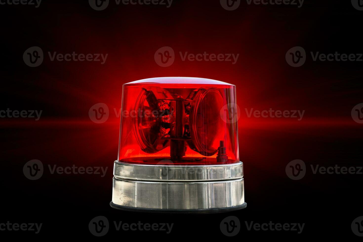 vermelho cor emergência luz Atenção veicular polícia alarme sirene campainha isolado com recorte caminho. foto