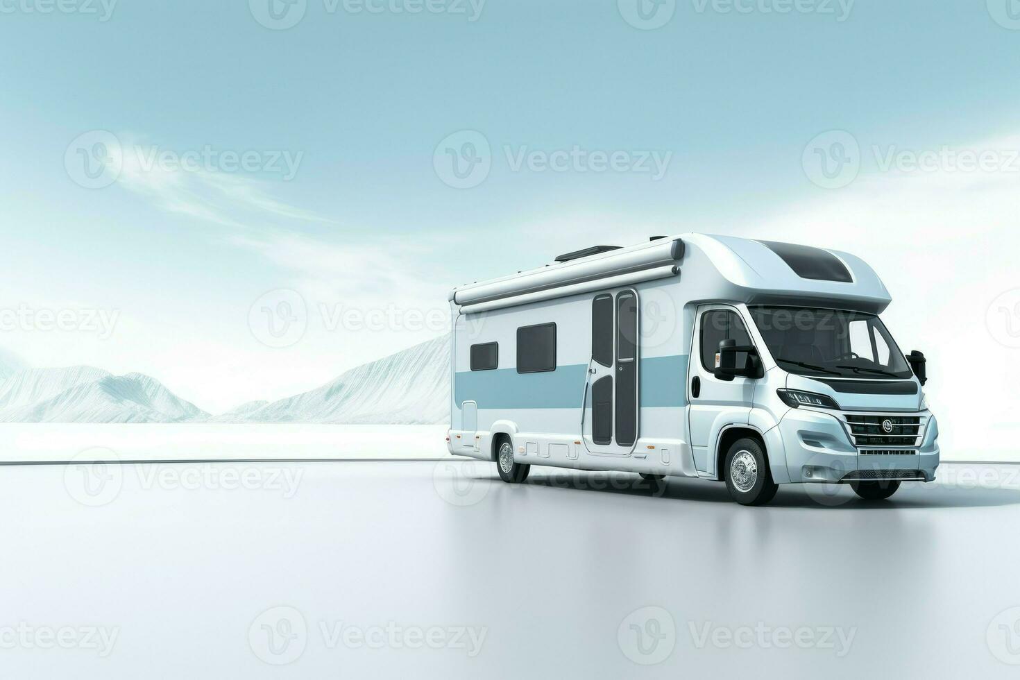 motorhome brincar fundo. gerar ai foto