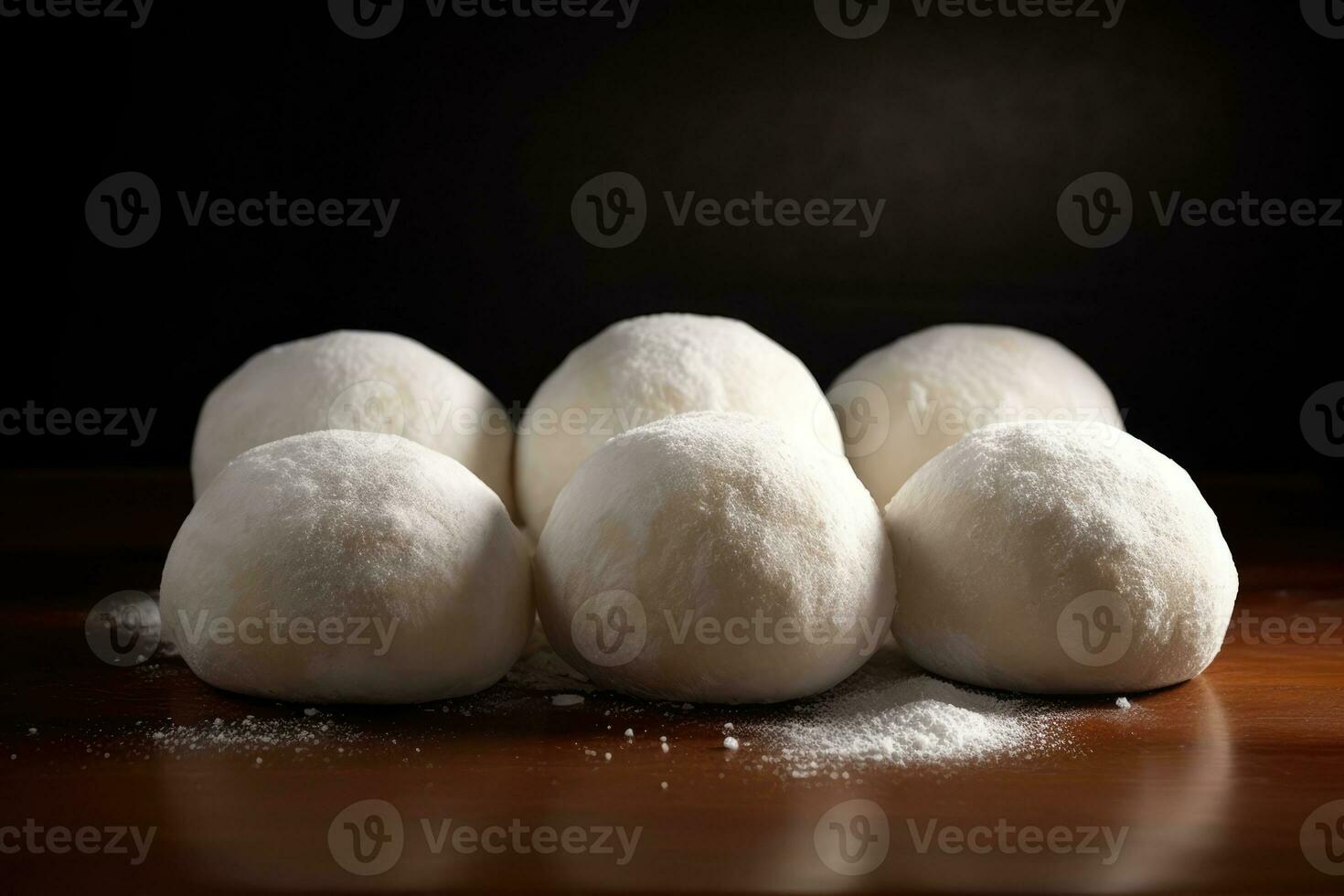 bolas de neve em uma mesa foto