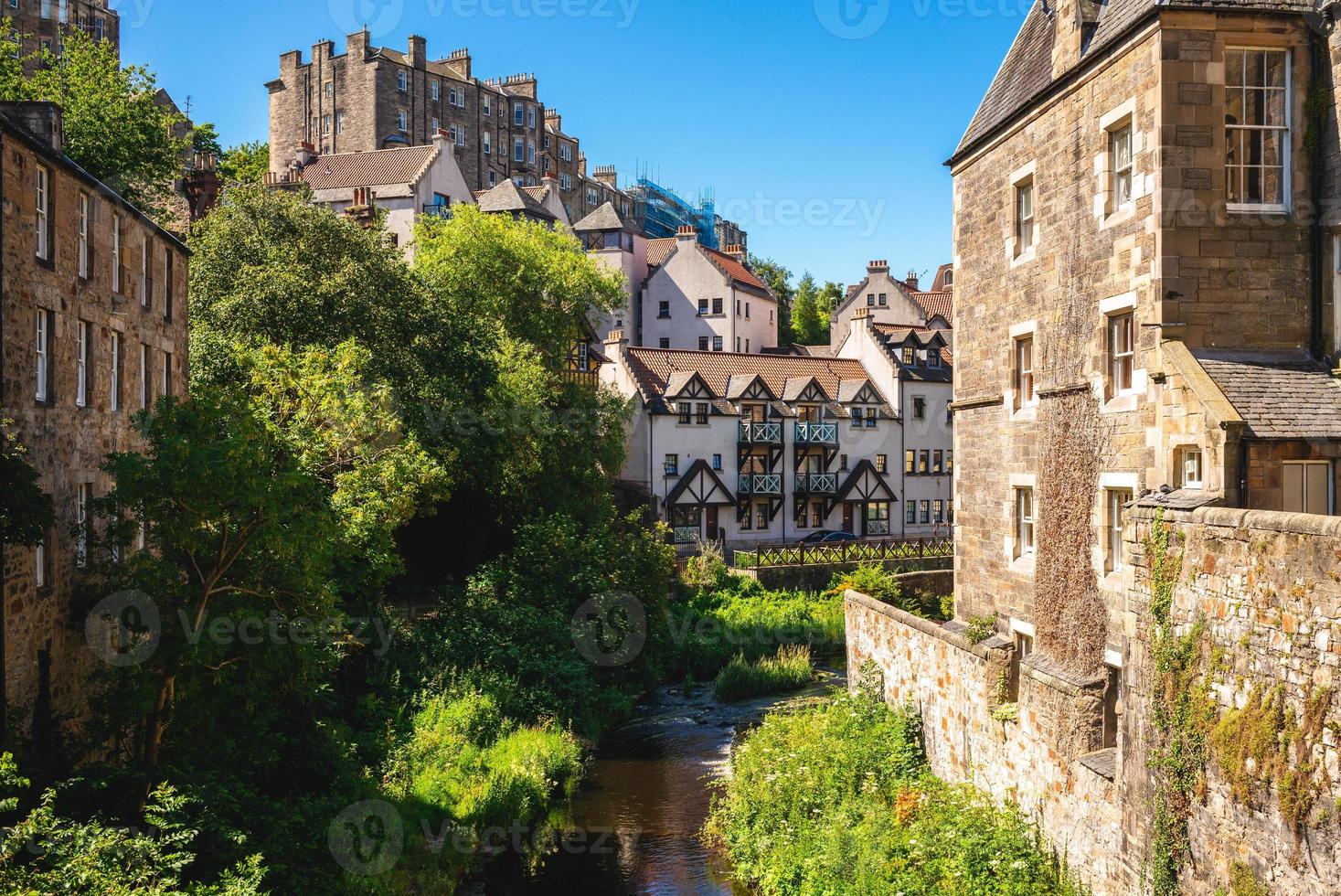 água da vila de Leith em Edimburgo, Escócia, Reino Unido foto