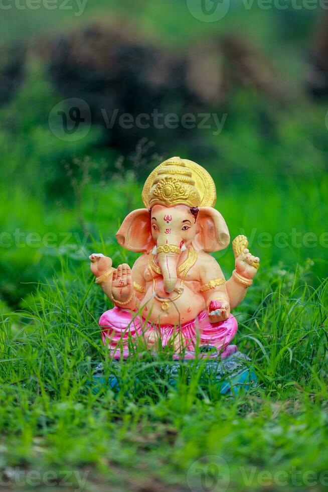 indiano senhor ganesha estátua, ídolos do senhor ganesh para próximos ganapati festival dentro Índia. foto