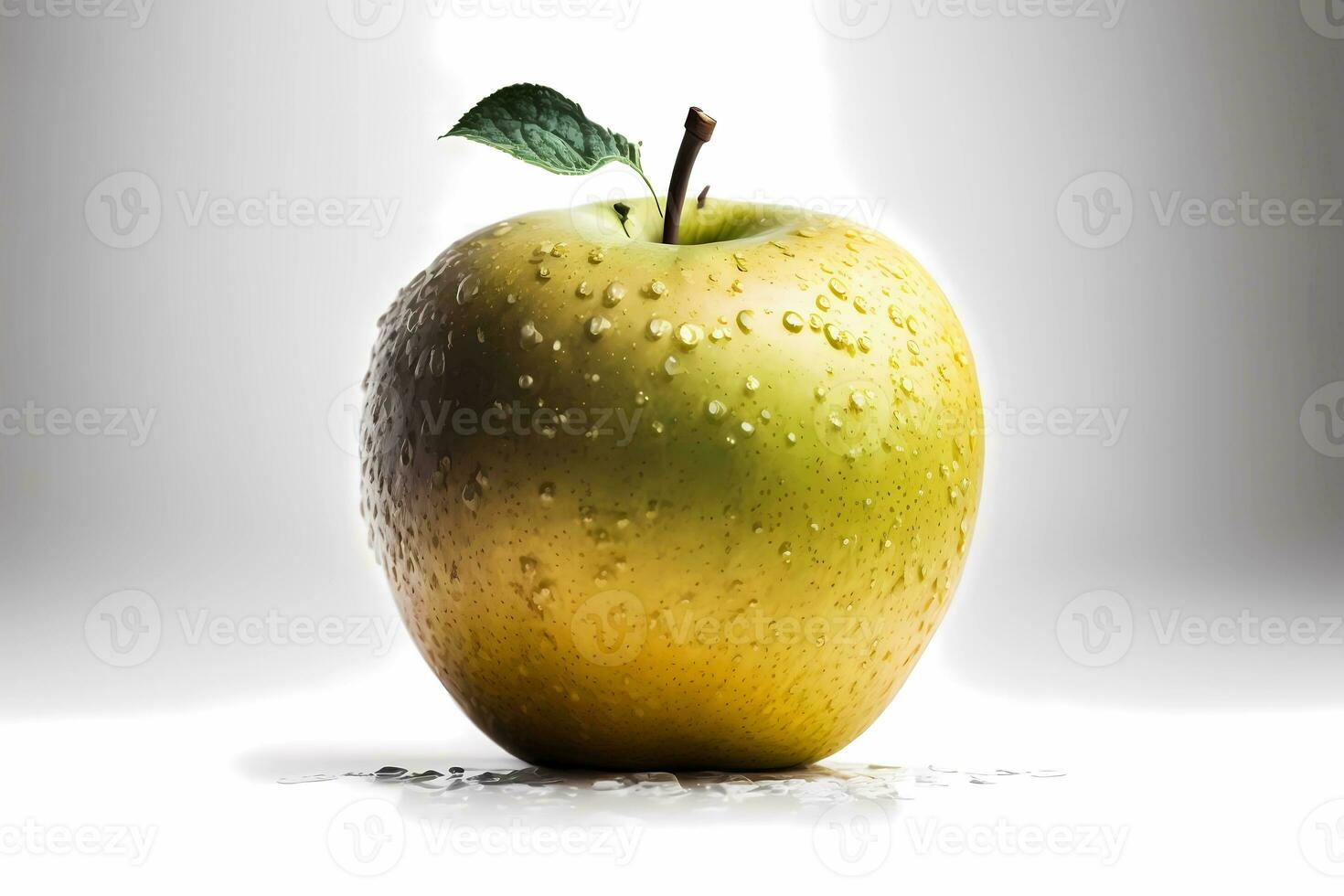 amarelo fresco maçã, isolado foto