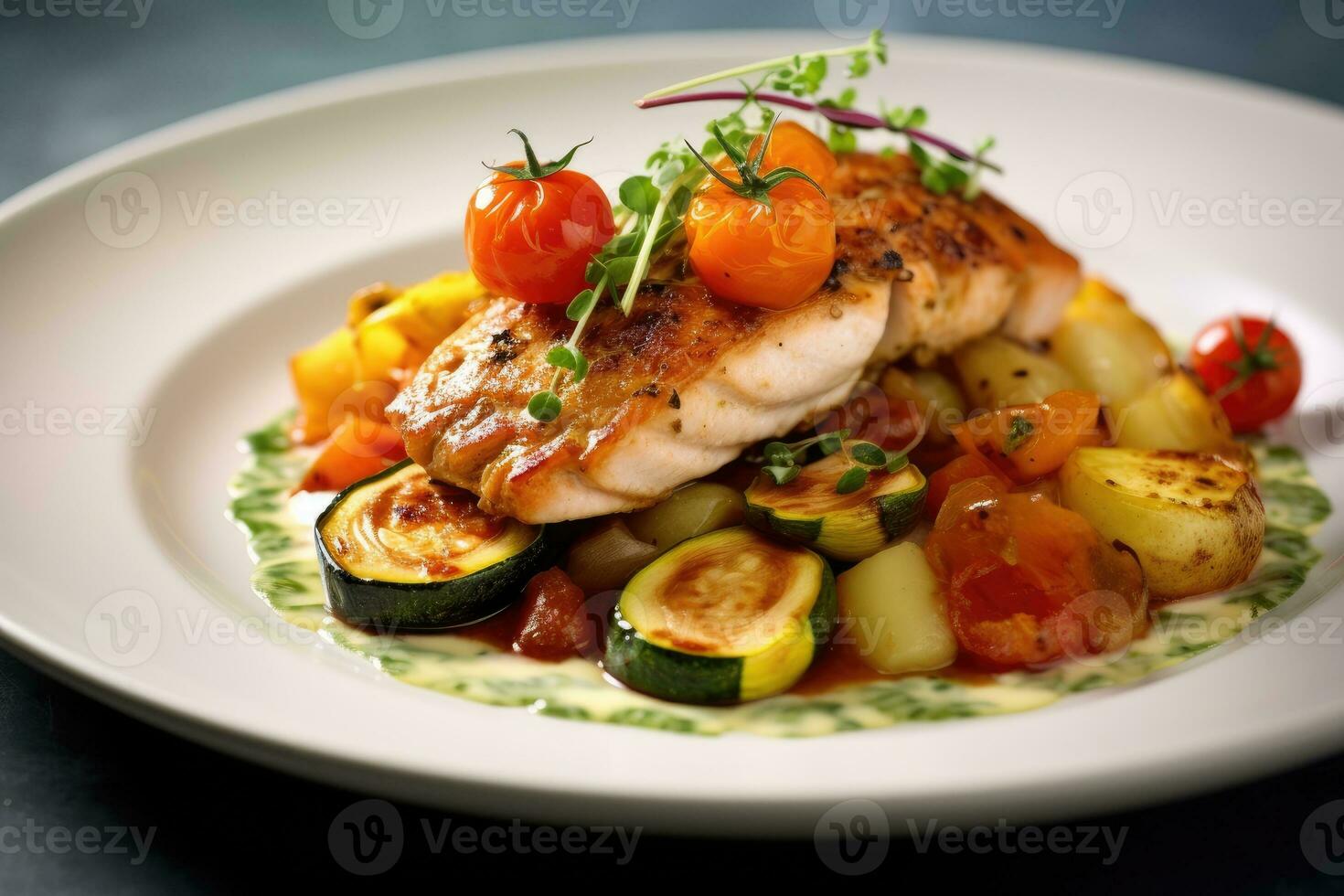 frango bife Comida fotografia ai gerado foto