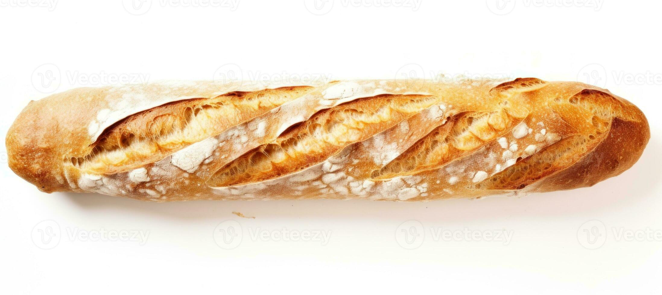 francês pão isolado foto