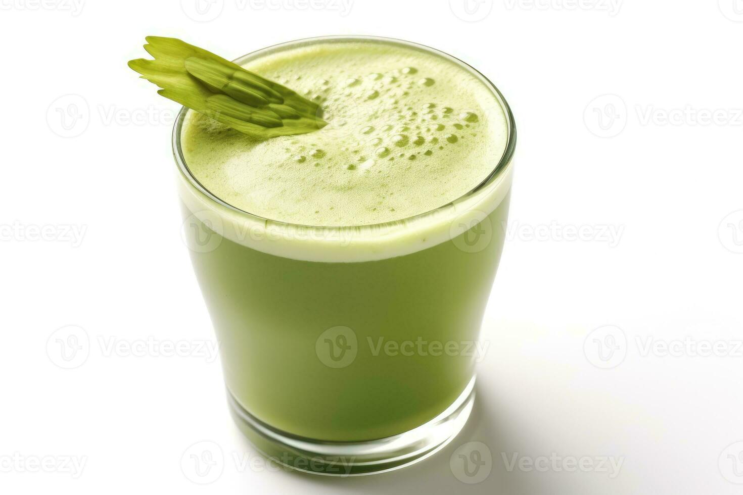 verde chá café com leite beber branco isolado fundo Comida fotografia ai gerado foto