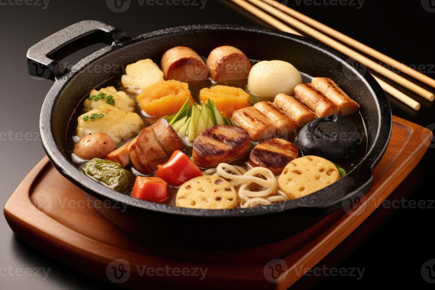 oden japonês fotografia Comida fotografia ai gerado foto