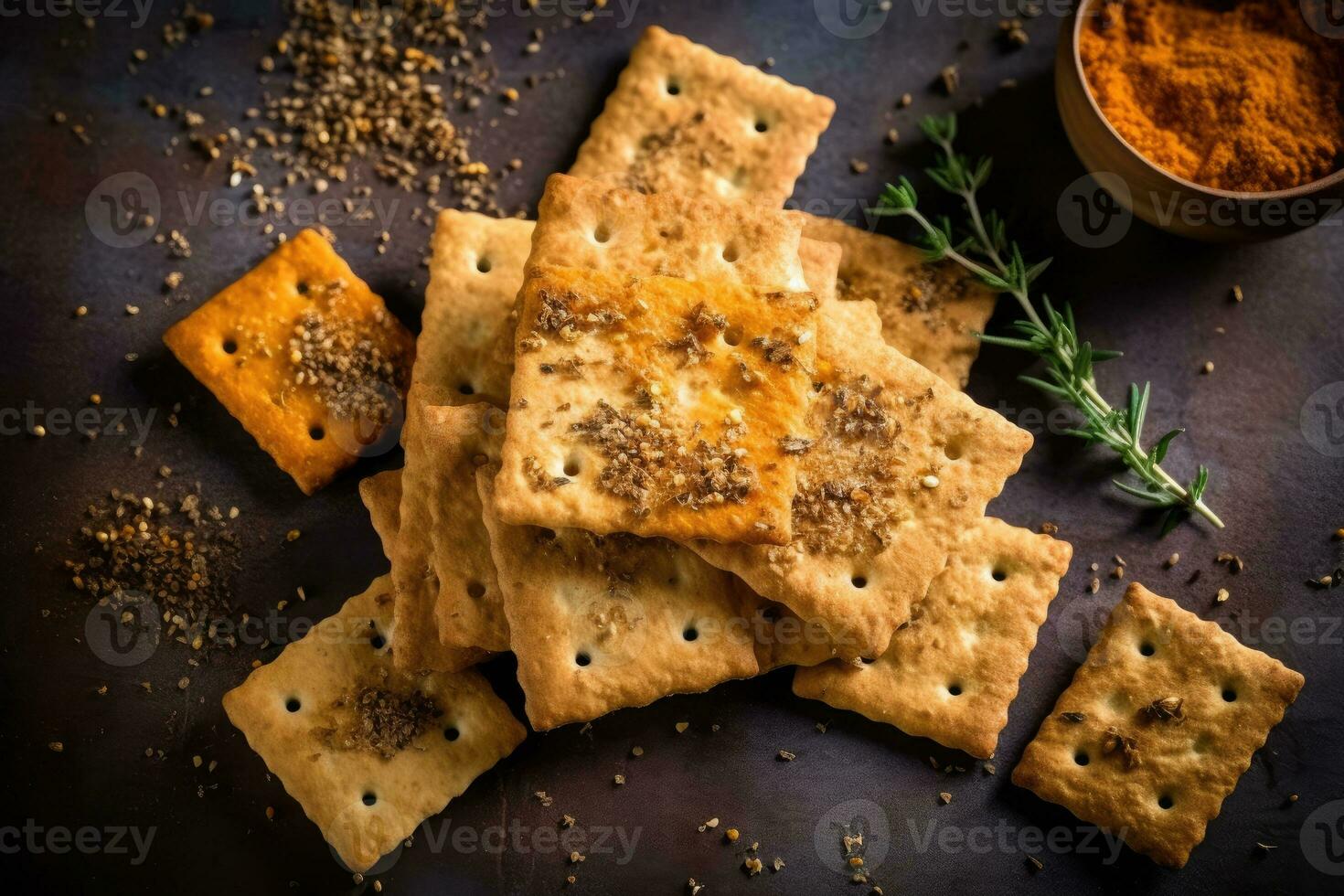 estoque foto do biscoito Comida fotografia ai gerado