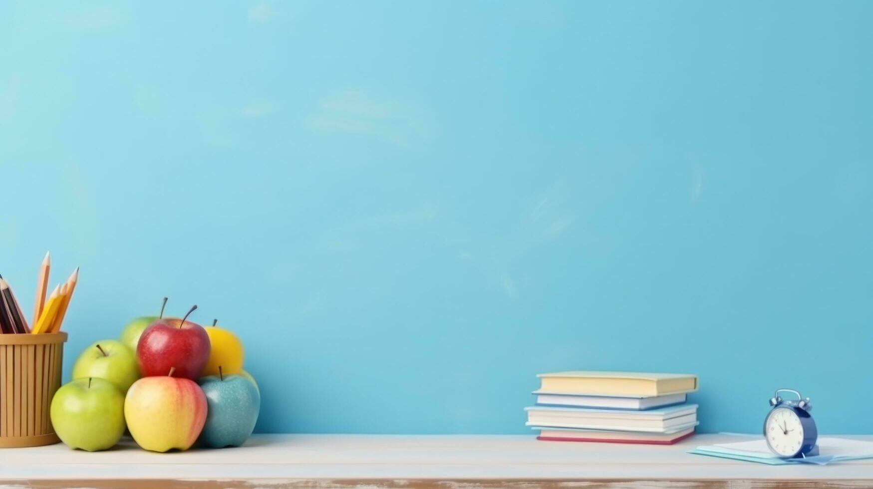 costas para escola fundo com cópia de espaço foto