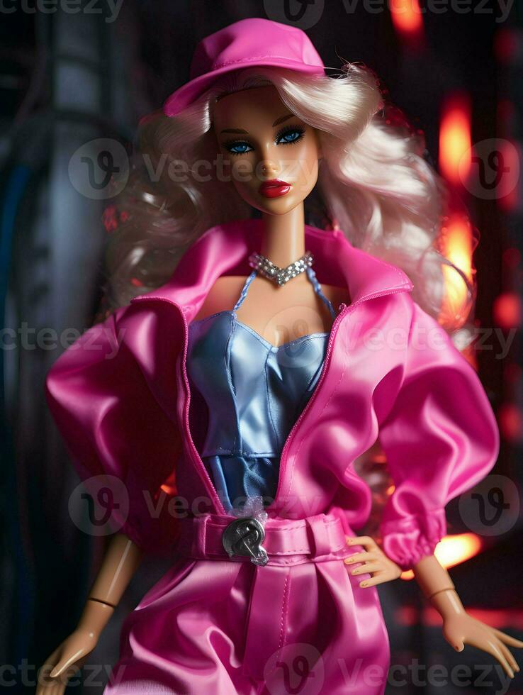 Barbie boneca dentro uma traje foto