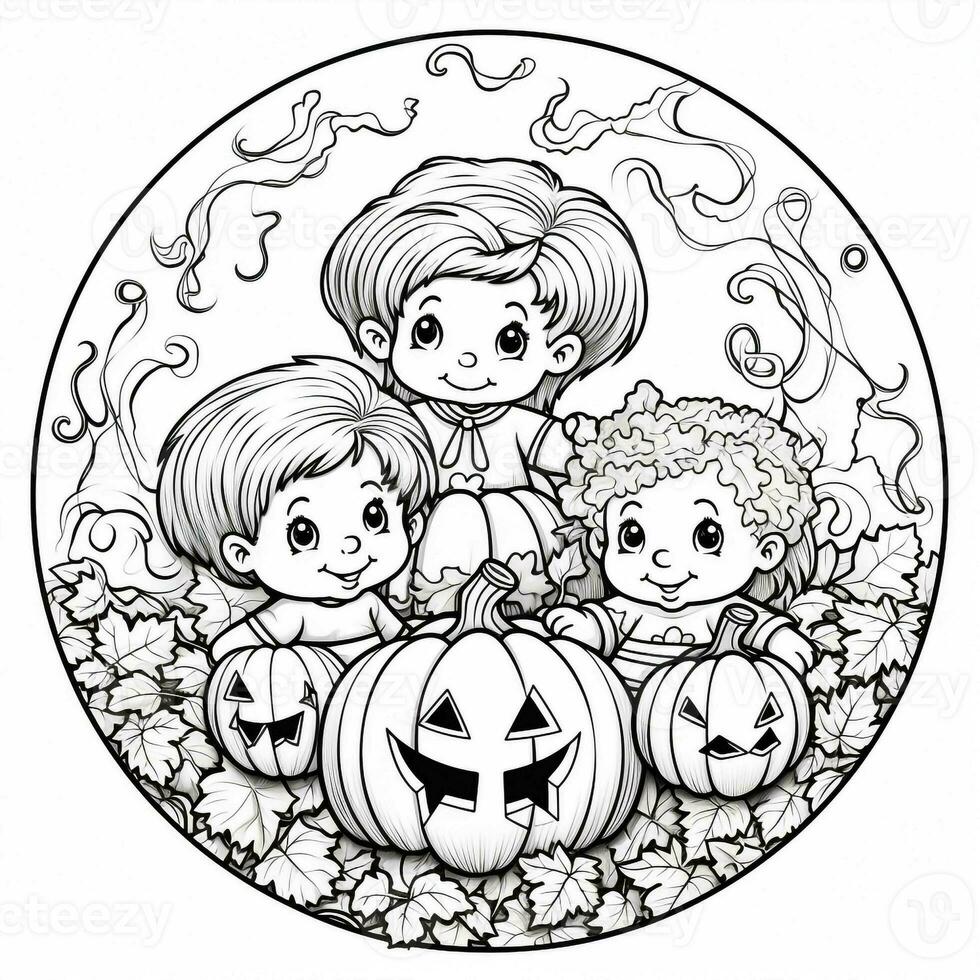 desenhos de halloween para colorir foto