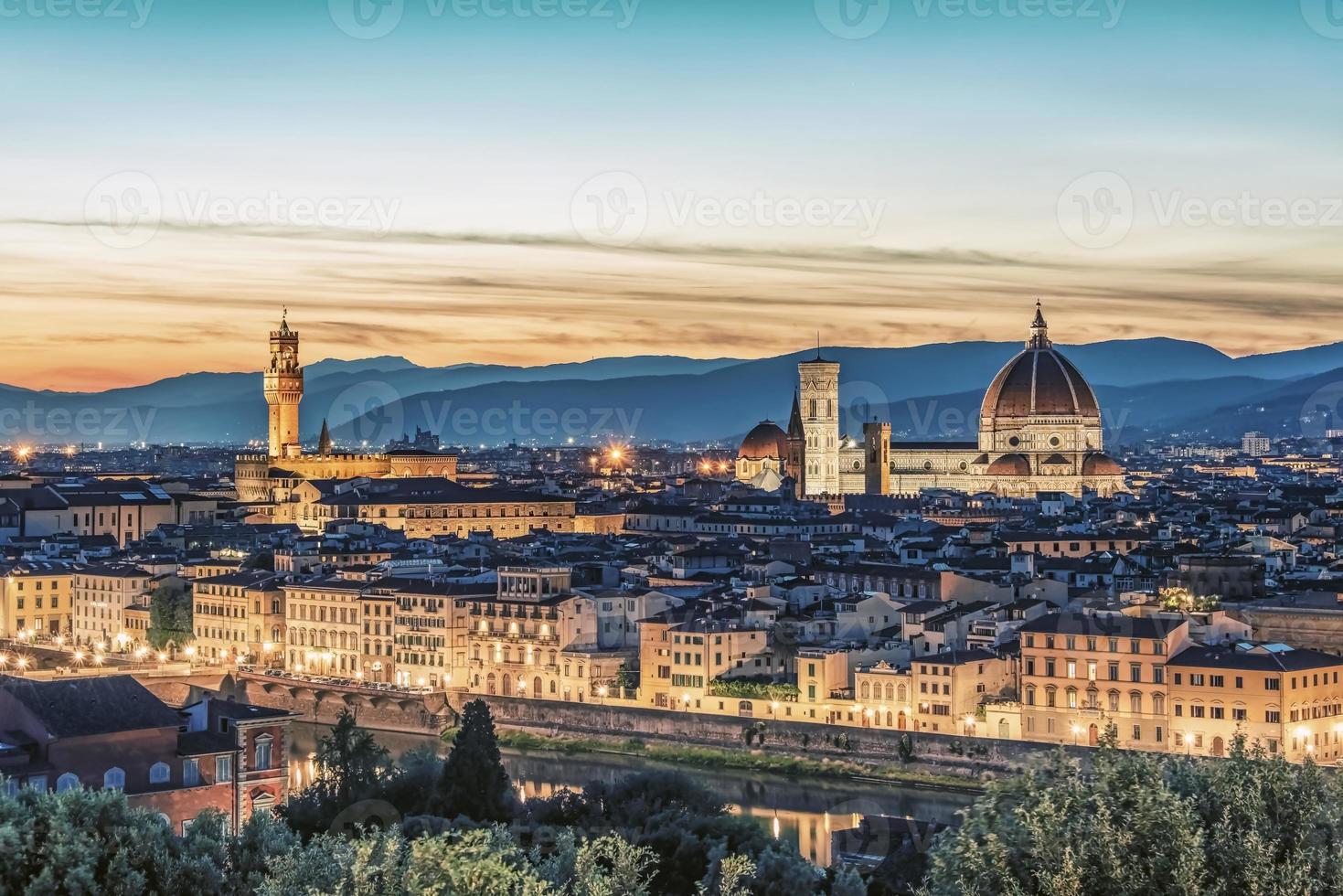 panorama da cidade de florença, itália foto