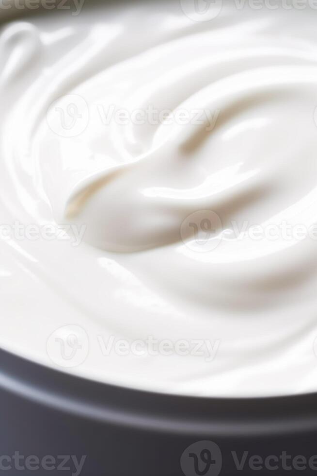 cuidados com a pele, cosméticos e beleza produtos, puro branco creme loção textura Como abstrato fundo, generativo ai foto