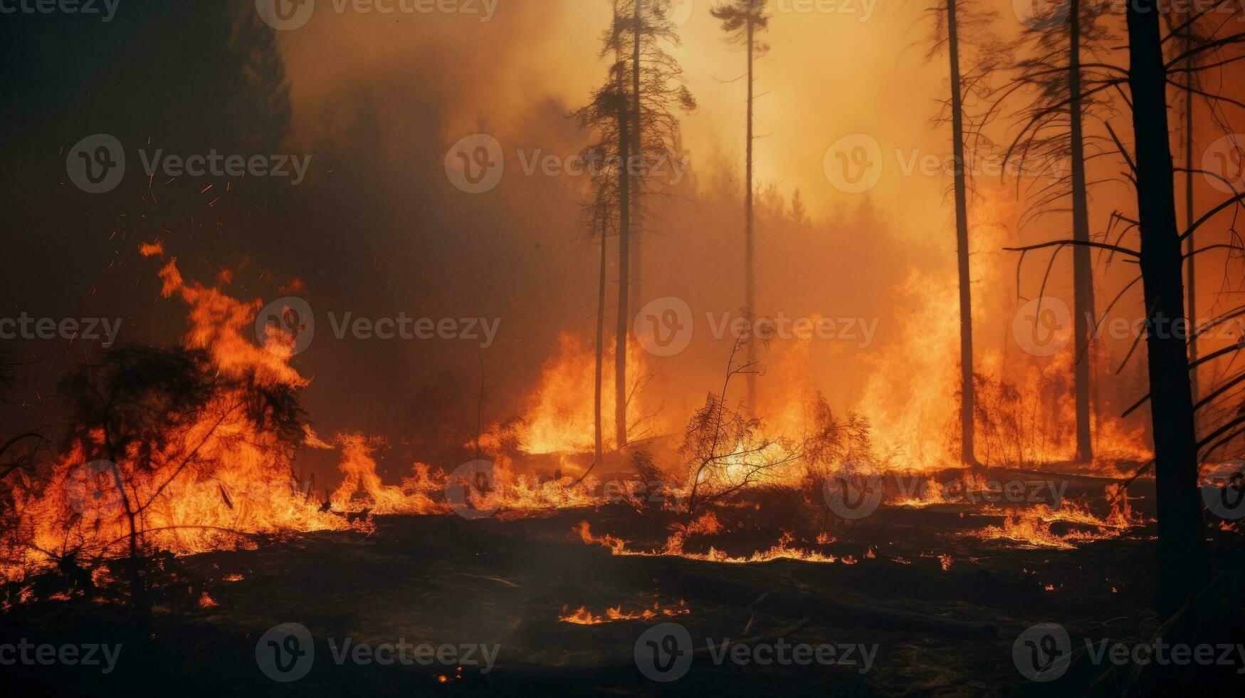 fundo de incêndio florestal foto