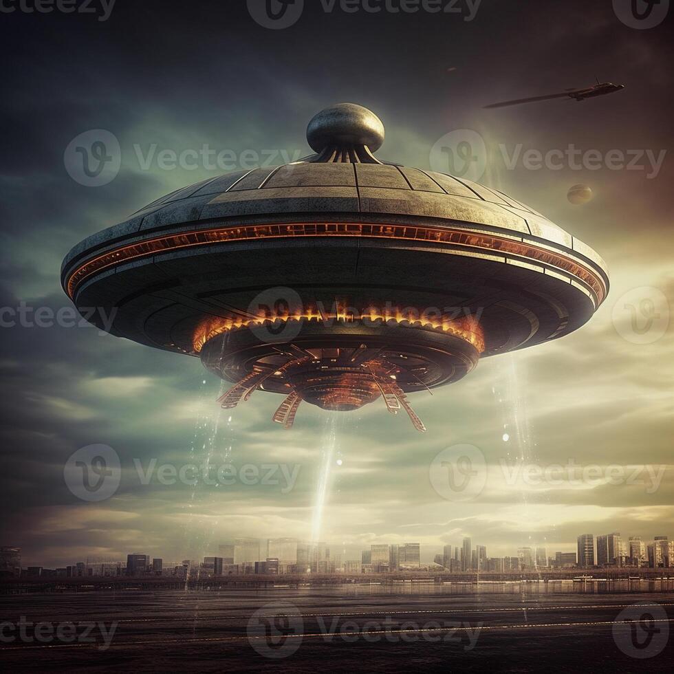 ufo. generativo ai foto