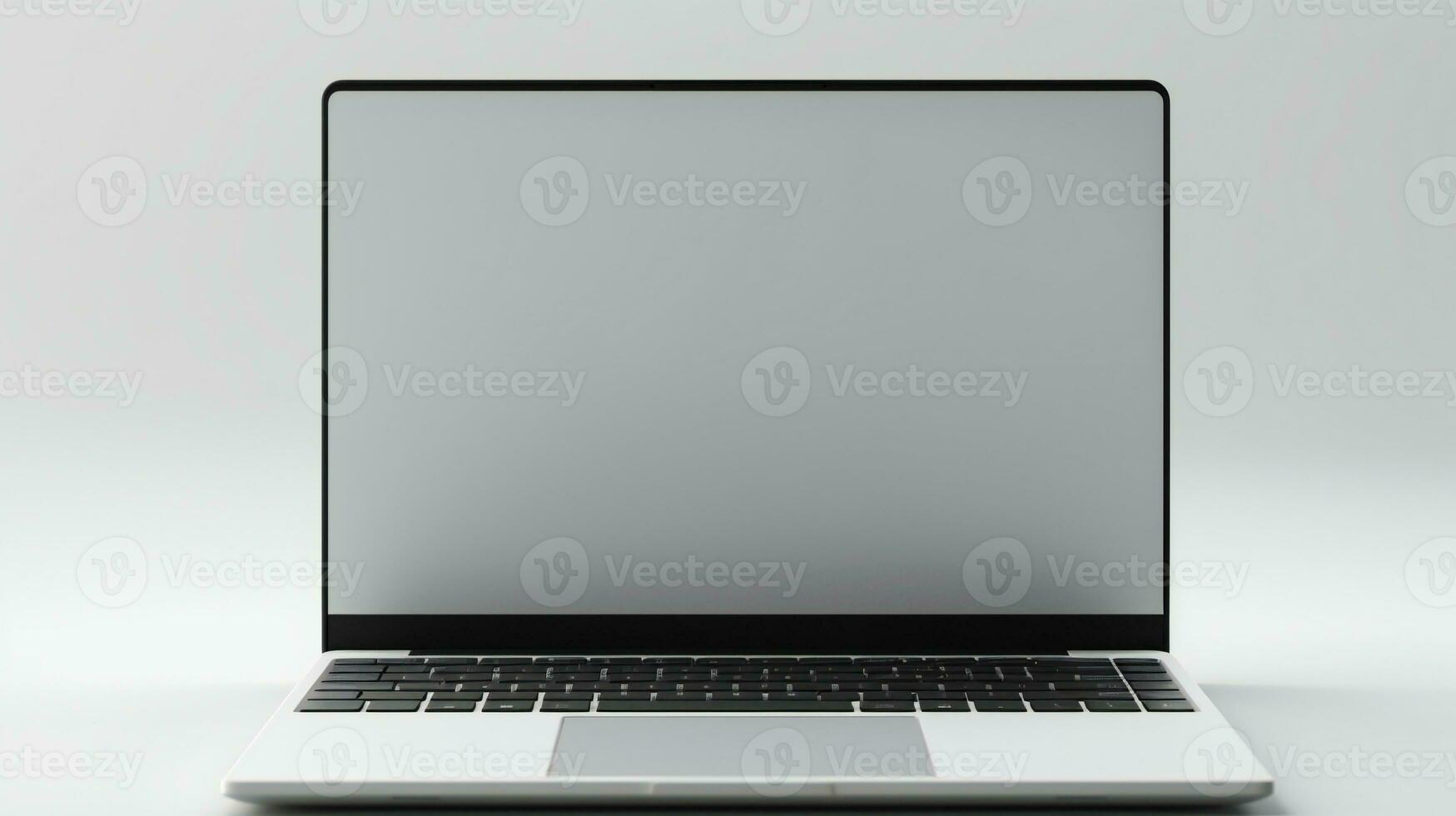 computador portátil isolado em branco fundo ai generativo foto