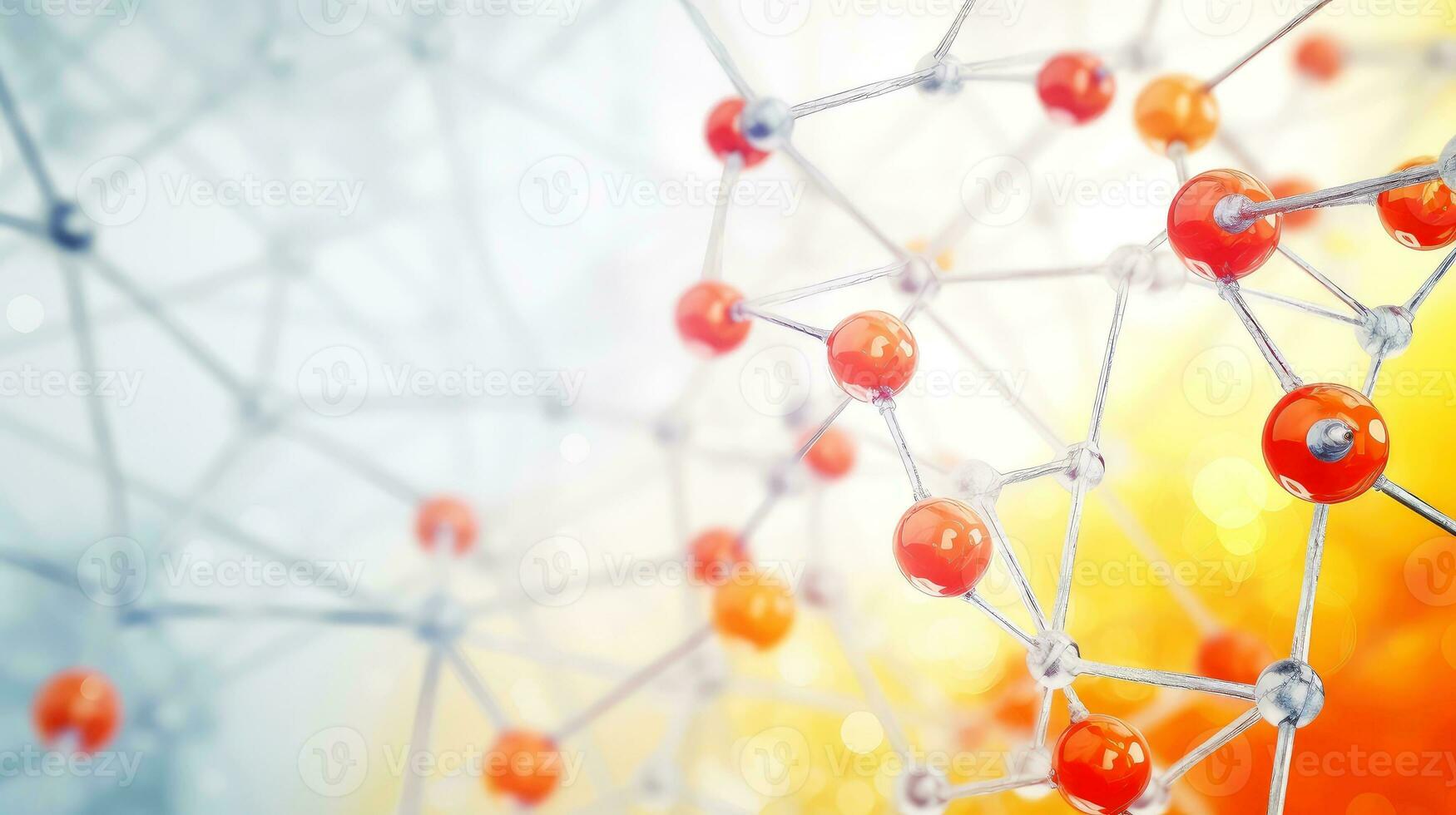 médico estudos do molecular estruturas. Ciência dentro a serviço do humano. tecnologias do a futuro dentro nosso vida. molécula do remédio modelo, generativo ai ilustração foto