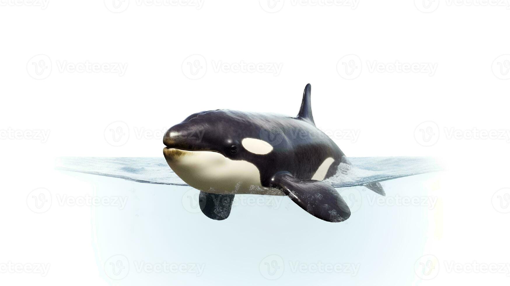 foto do uma orca em branco fundo