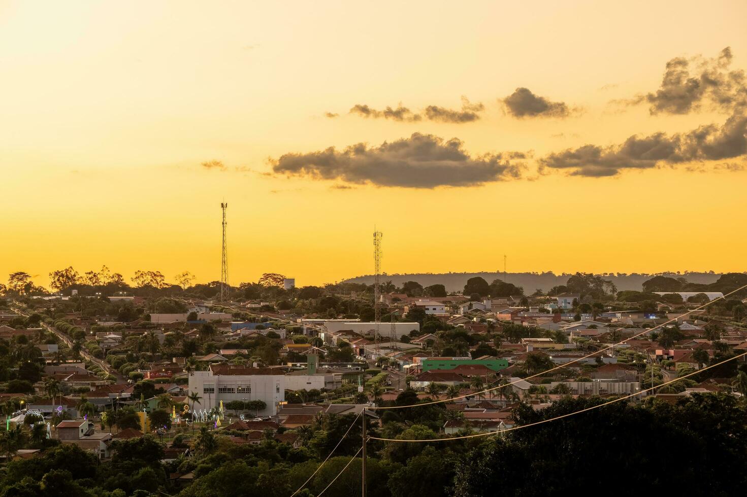 itajá, Goiás, Brasil - 12 21 2022 pequeno Cidade dentro a interior do a Estado do goias foto