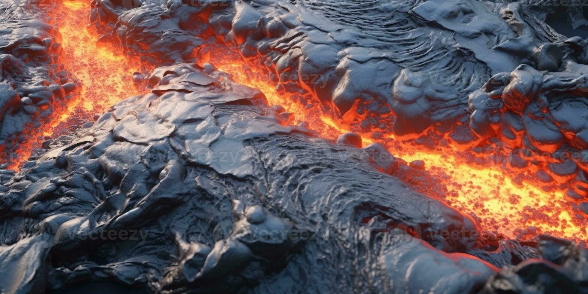 generativo ai, detalhado fechar-se quente branco e cinzento lava fluxo, magma textura do vulcânico fundo. foto