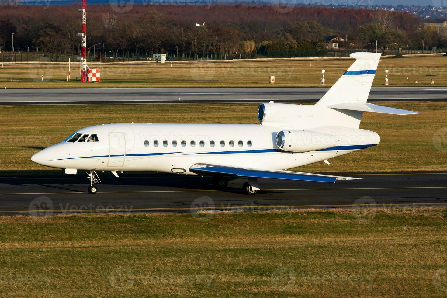 sem título o negócio jato passageiro avião às aeroporto. corporativo voar viagem. aviação e aeronaves. vip transporte. companhia e corporação transporte. mosca e vôo. foto