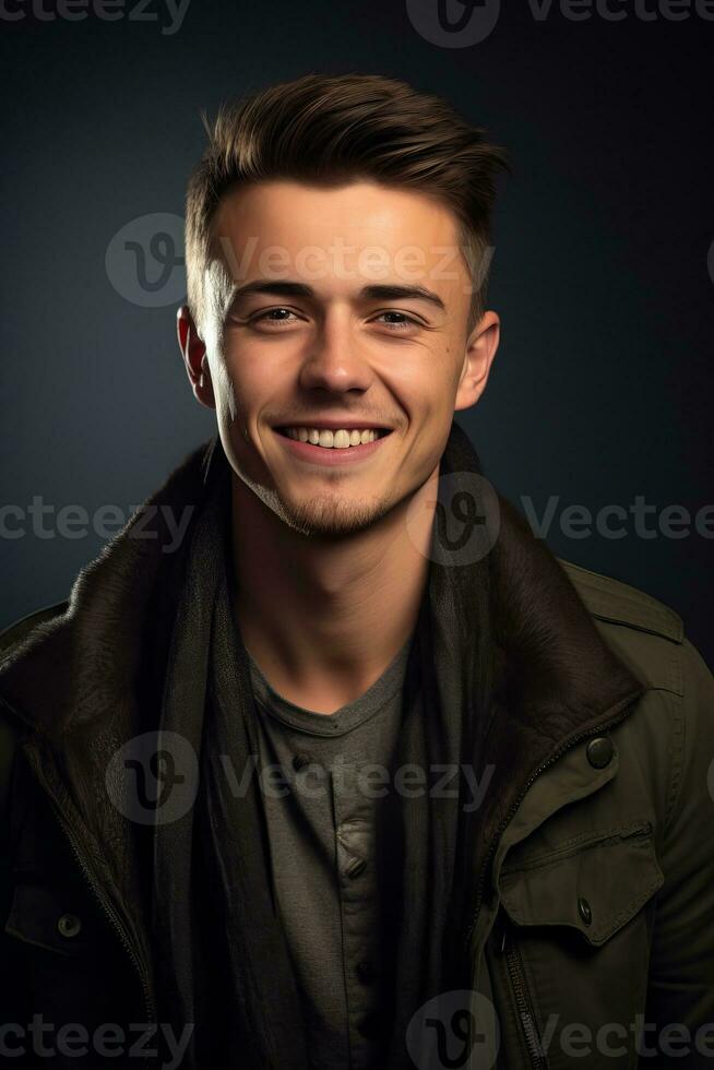 bonito ásia homem emocional dinâmico pose ai generativo foto