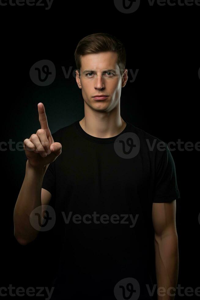 bonito ásia homem emocional dinâmico pose ai generativo foto