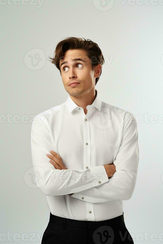 bonito ásia homem emocional dinâmico pose ai generativo foto