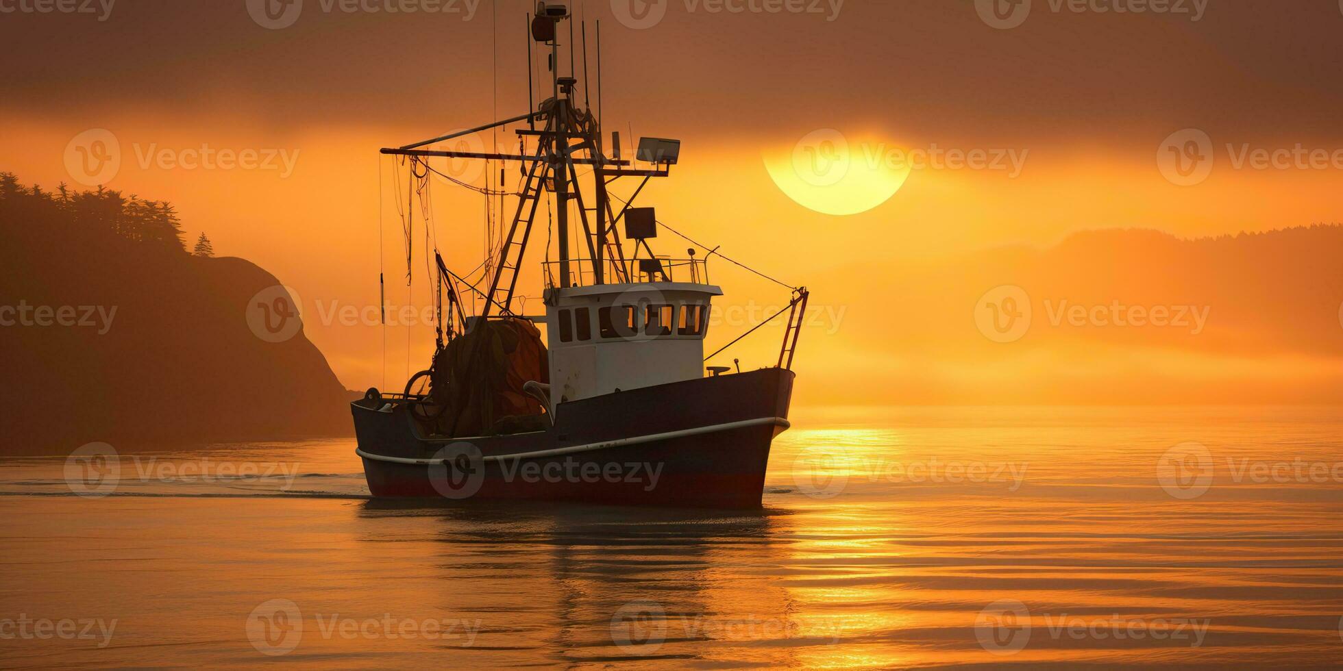 ai gerado. ai generativo. náutico marinho marinha marinha mar oceano panorama pescaria caranguejo barco enviar. aventura viagem explorar vela pegando envio. gráfico arte foto