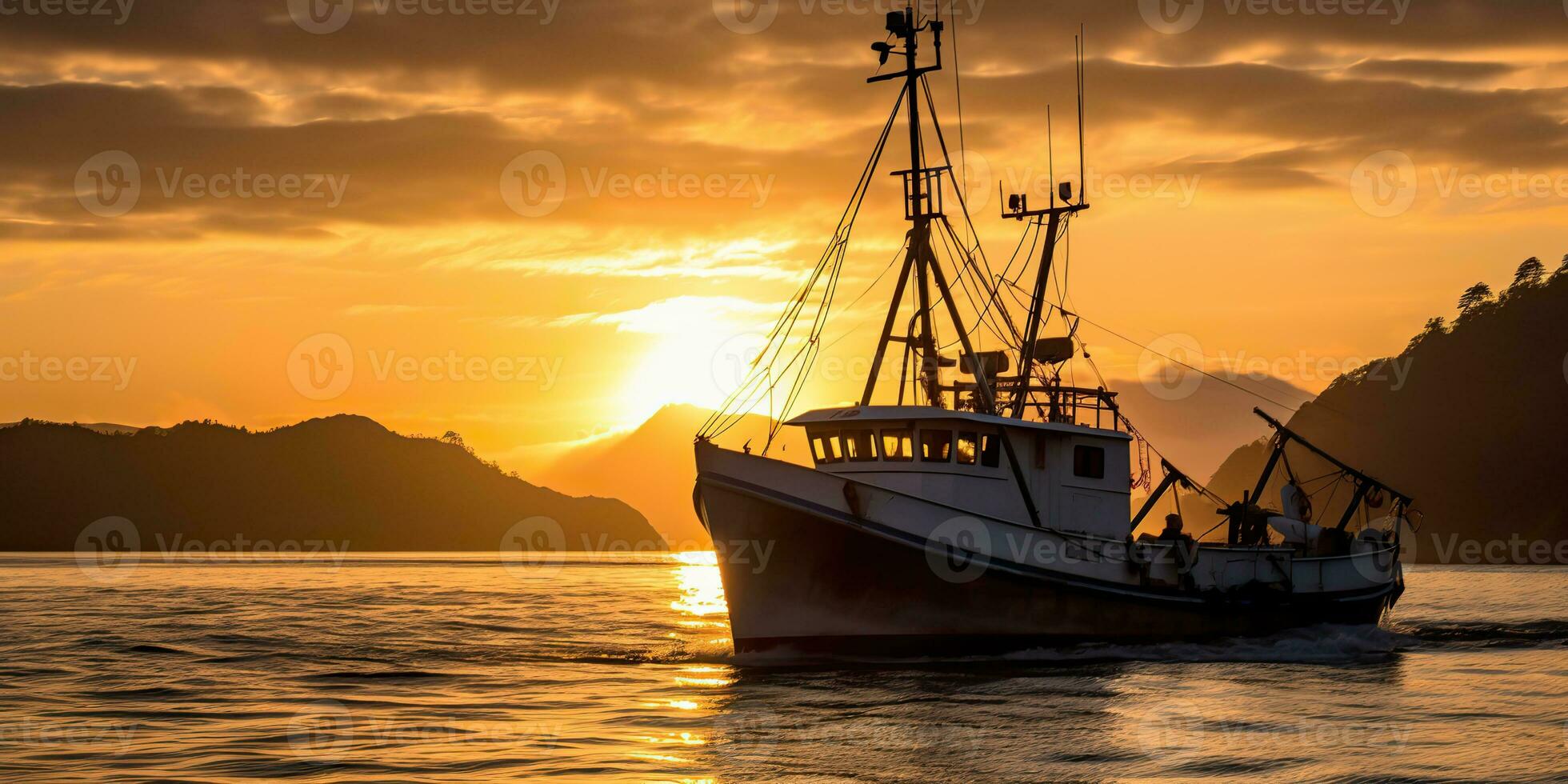 ai gerado. ai generativo. náutico marinho marinha marinha mar oceano panorama pescaria caranguejo barco enviar. aventura viagem explorar vela pegando envio. gráfico arte foto