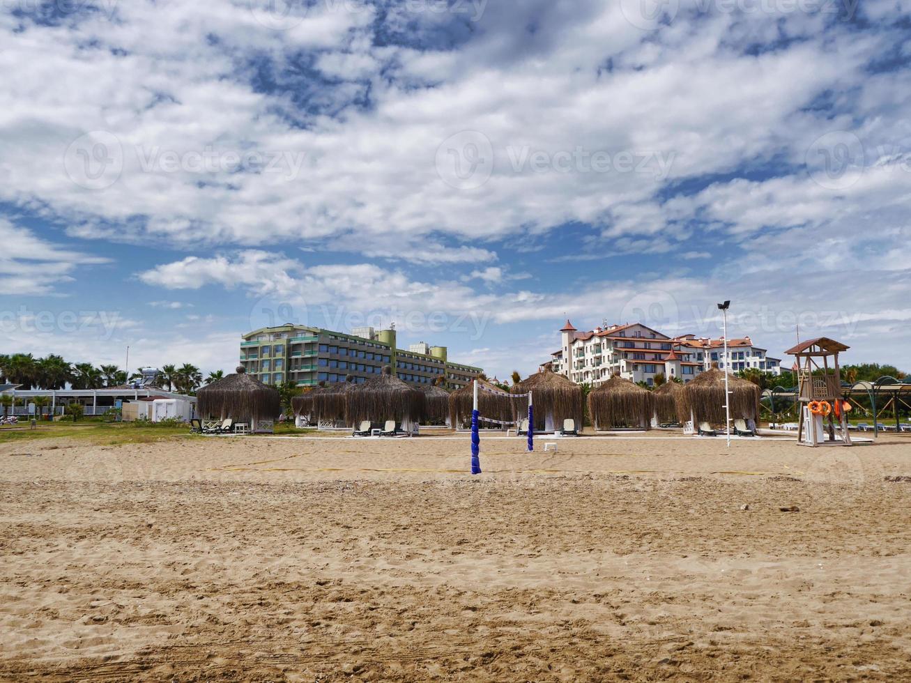 hotéis turcos na praia em antalya foto