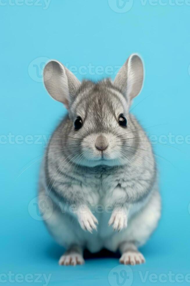 muito fofa bebê chinchila dentro natureza, nacional geografia, Largo vida animais. ai gerado. foto