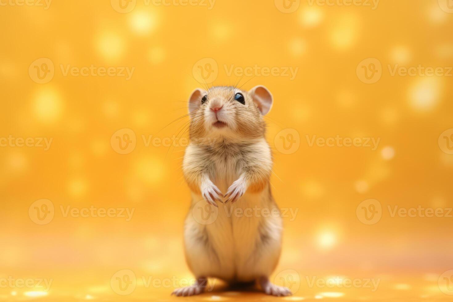 muito fofa gerbil dentro natureza, nacional geografia, Largo vida animais. ai gerado. foto