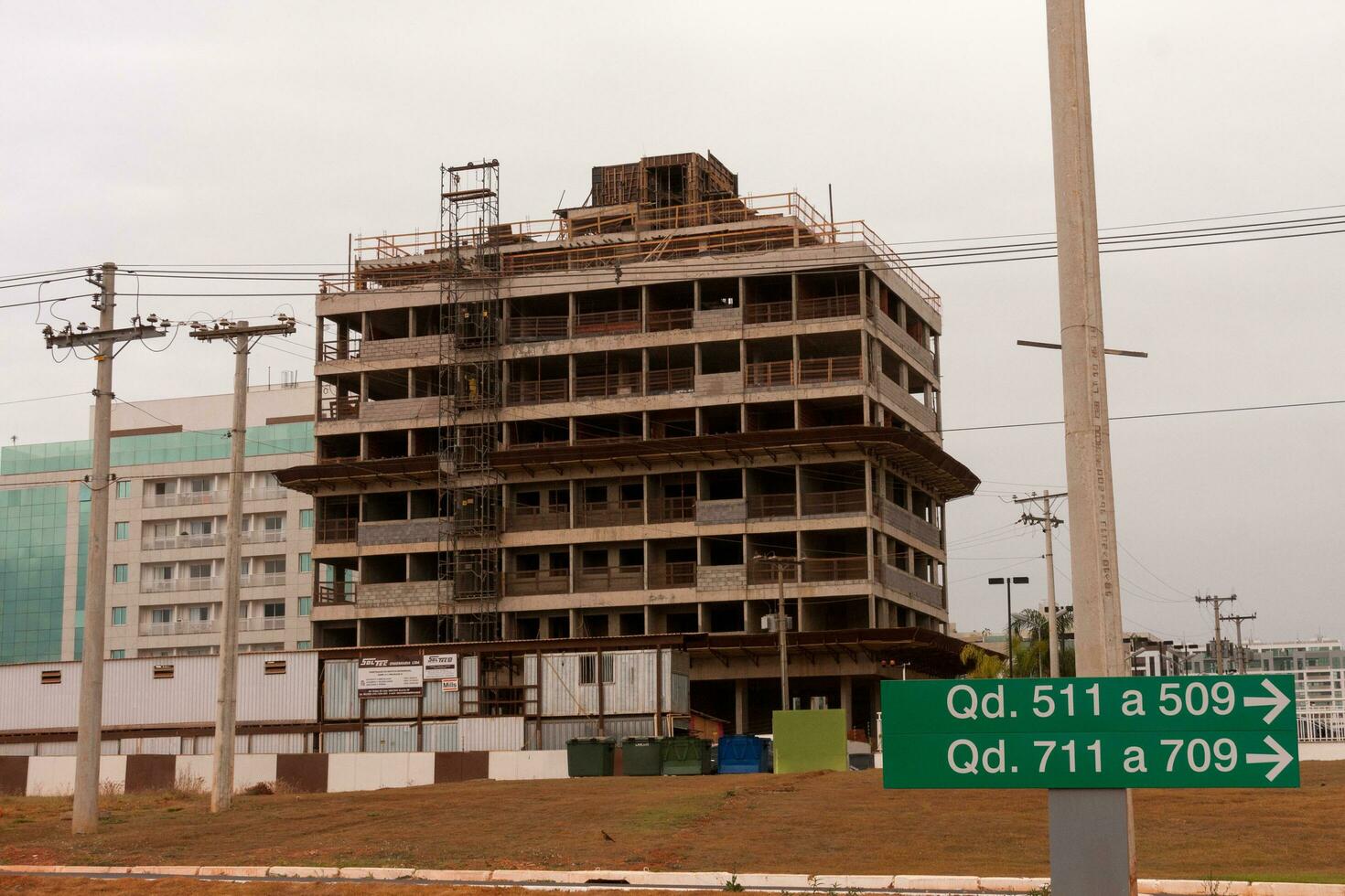 brasilia, brasil, setembro 27, 2017 em andamento maciço construção projetos dentro a noroeste setor do brasilia, conhecido Como noroeste foto