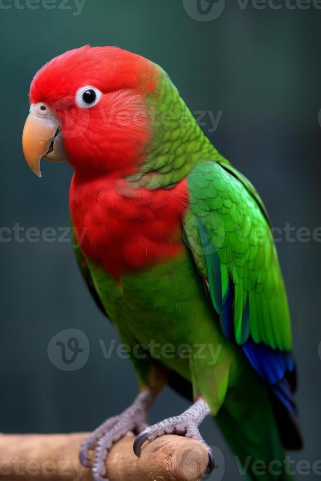 muito fofa electus papagaio dentro natureza, nacional geografia, Largo vida animais. ai gerado. foto