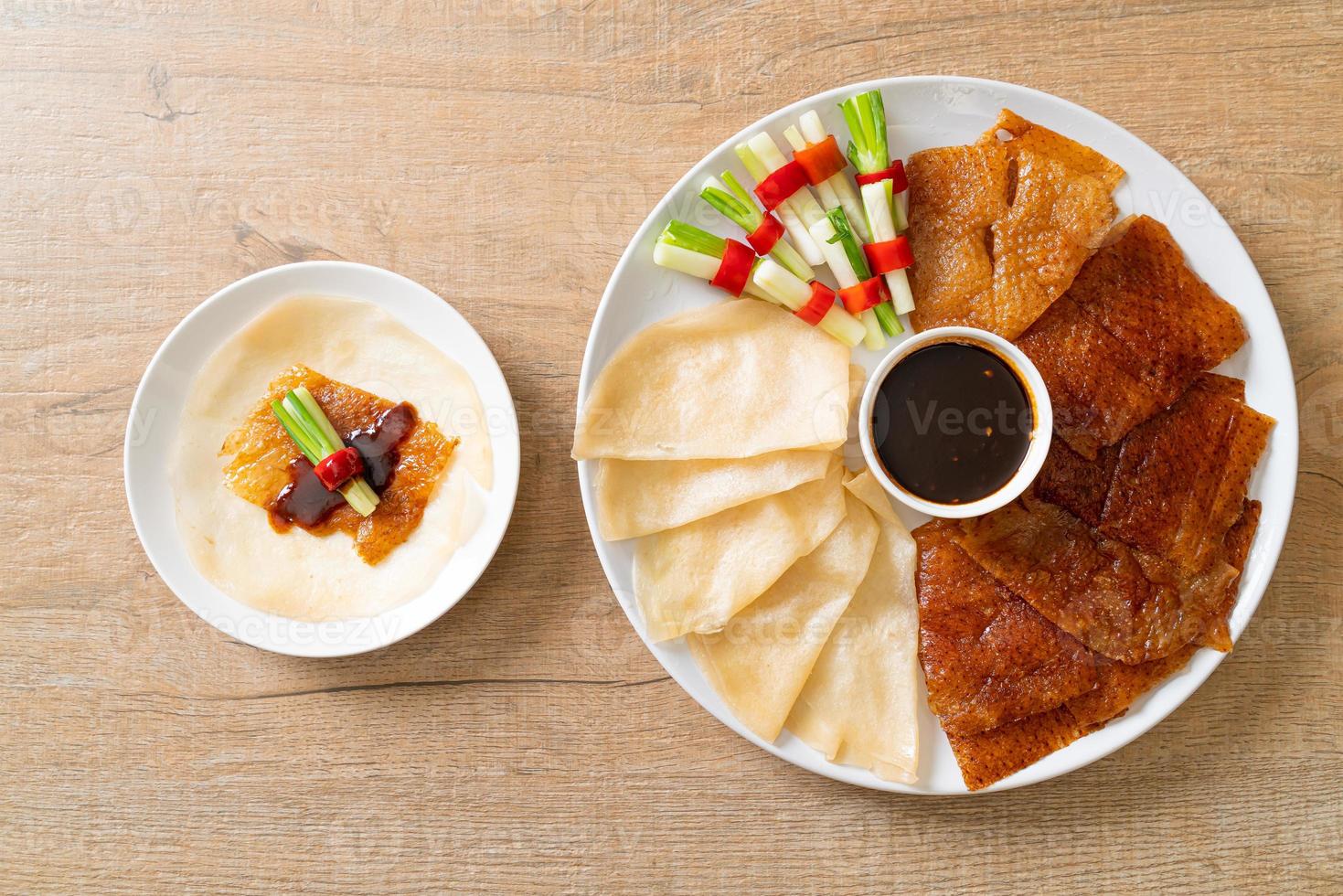 pato laqueado - comida chinesa foto