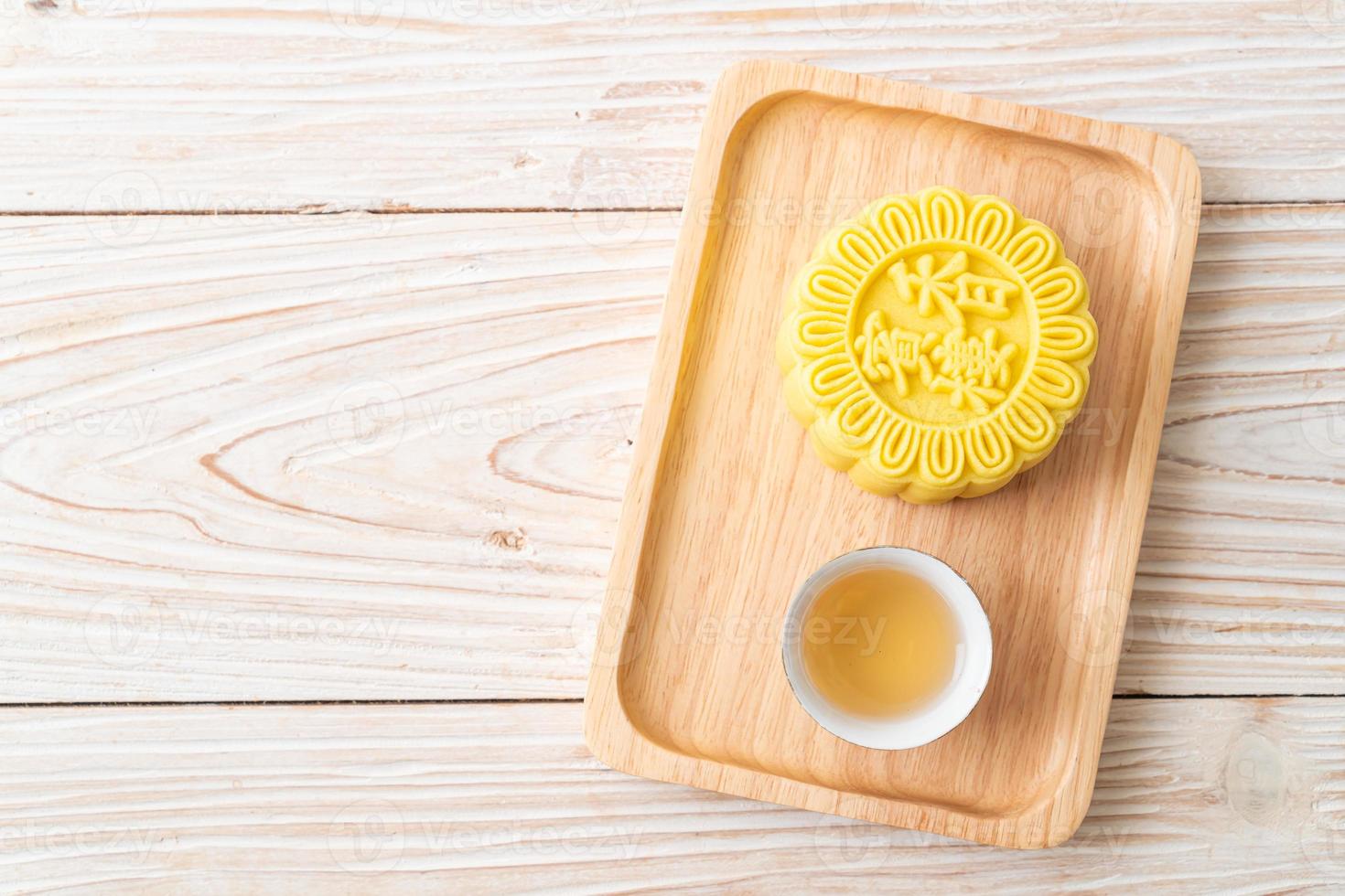 sabor de creme de bolo lunar chinês foto