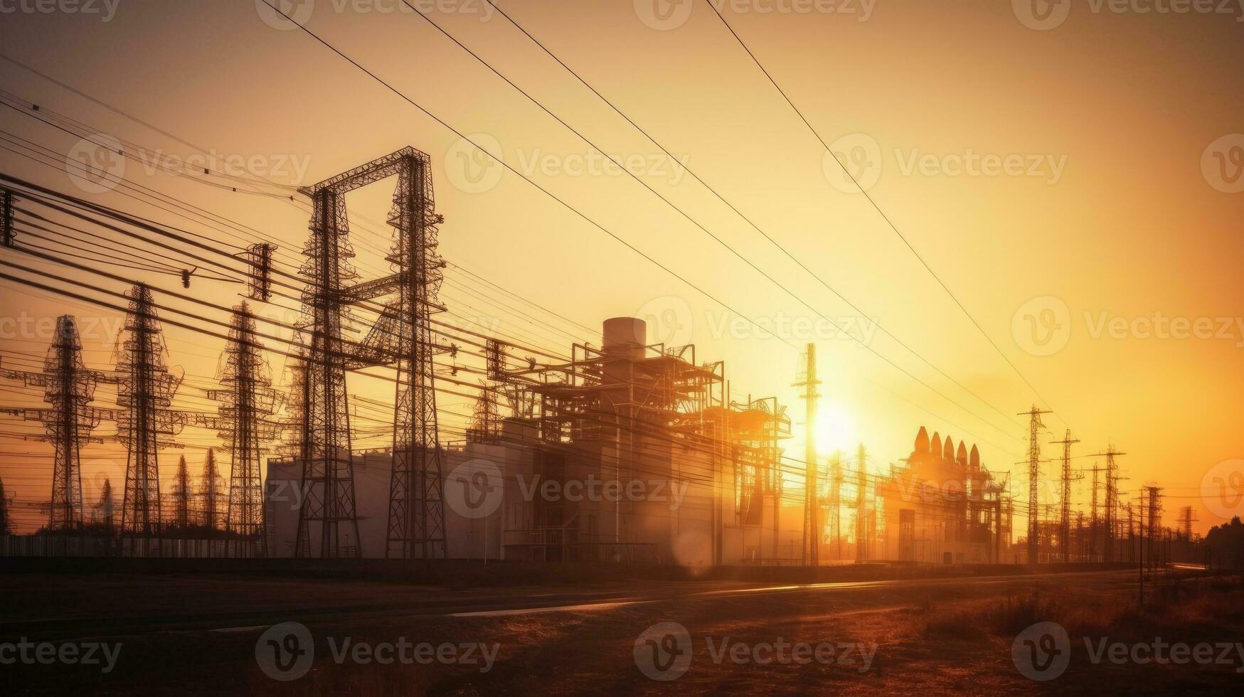 elétrico poder plantar subestação foto