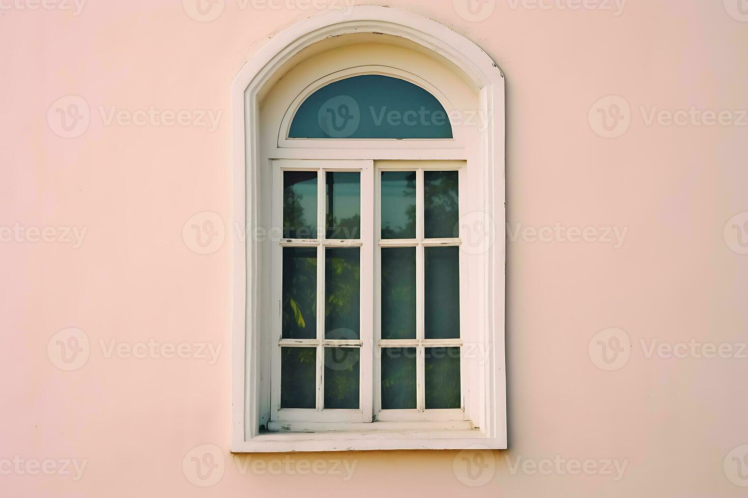 clássico janela quadro, Armação em pastel Rosa retro estilo. ai gerado foto