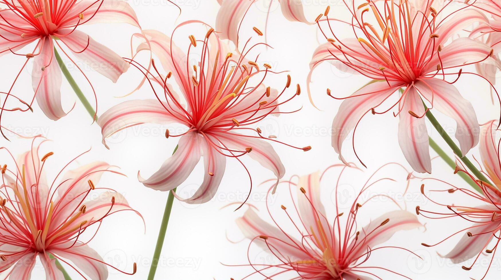 aranha lírio flor estampado fundo. flor textura fundo. generativo ai foto