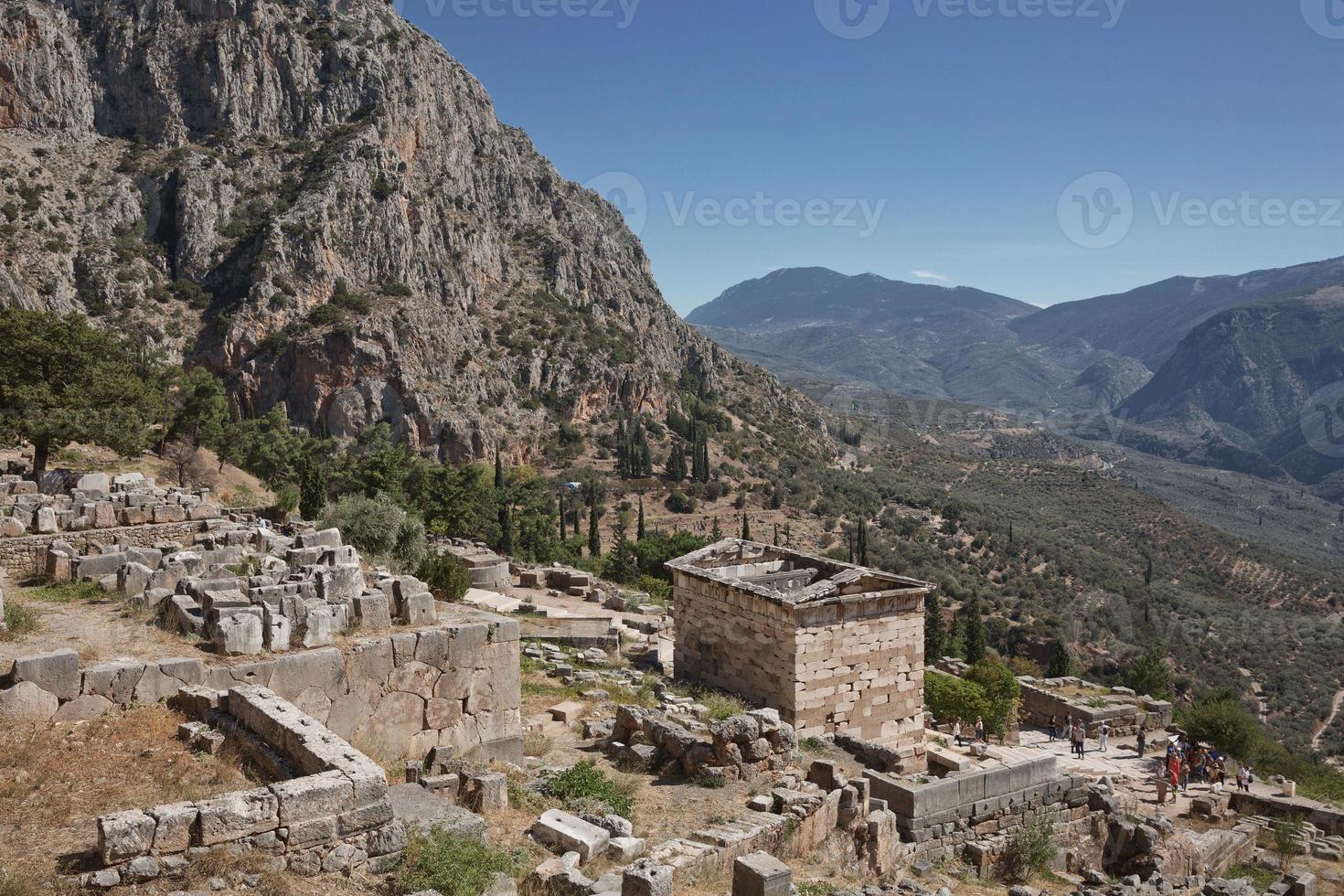 sítio arqueológico de Delphi, Grécia foto