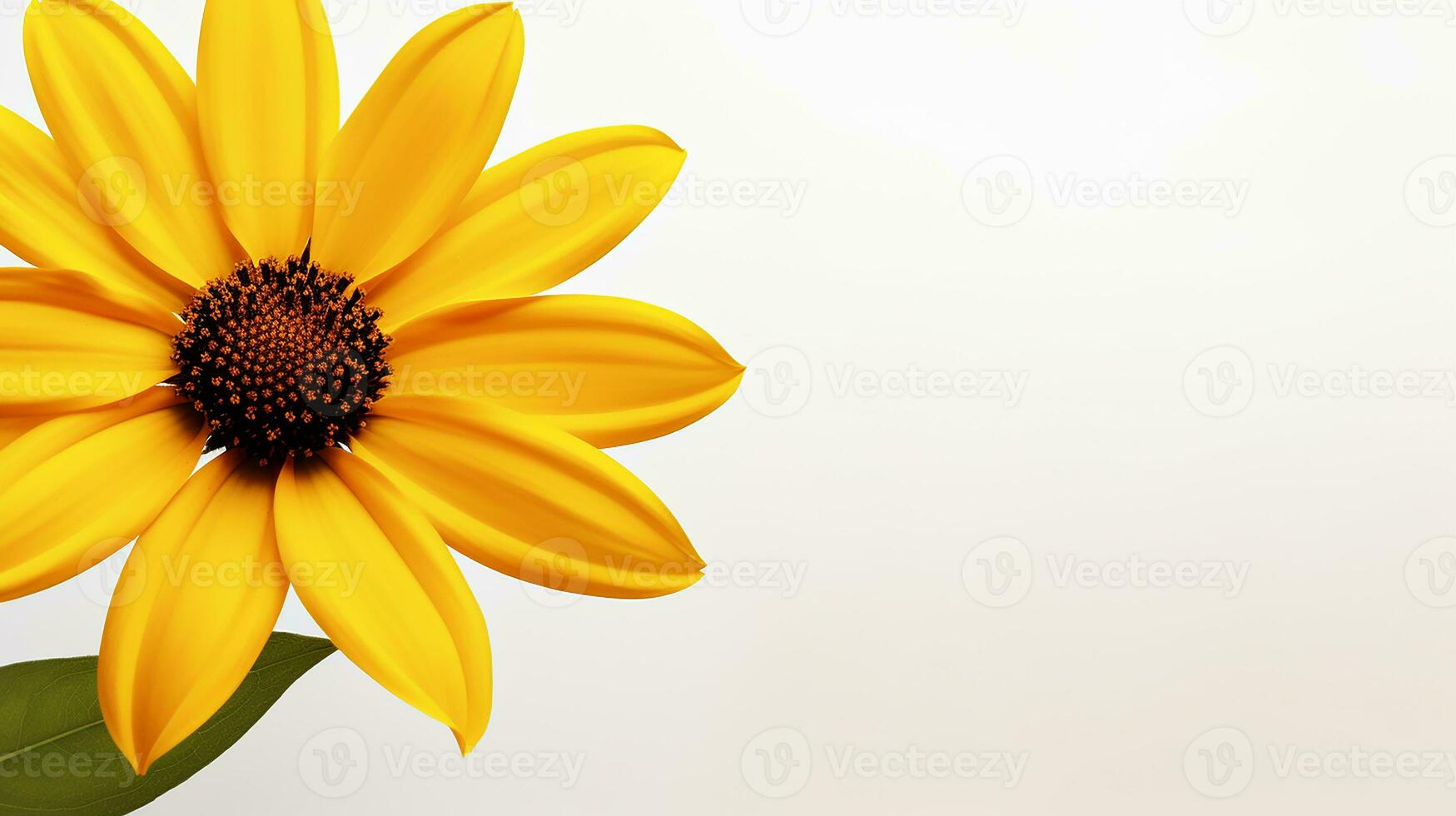 foto do lindo Rudbeckia flor isolado em branco fundo. generativo ai